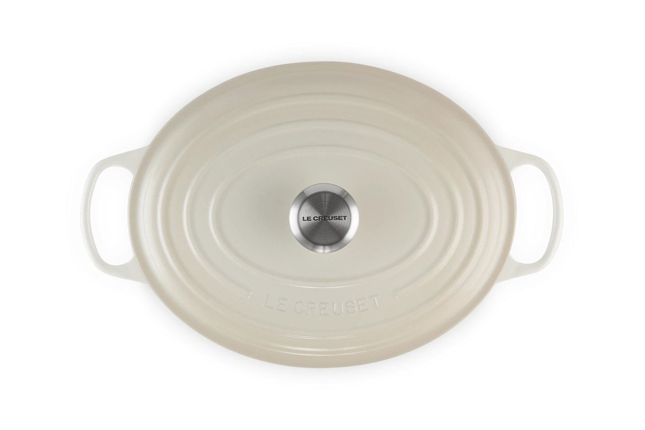 Le Creuset Gusseisen Bräter oval 31 cm meringue / creme 4