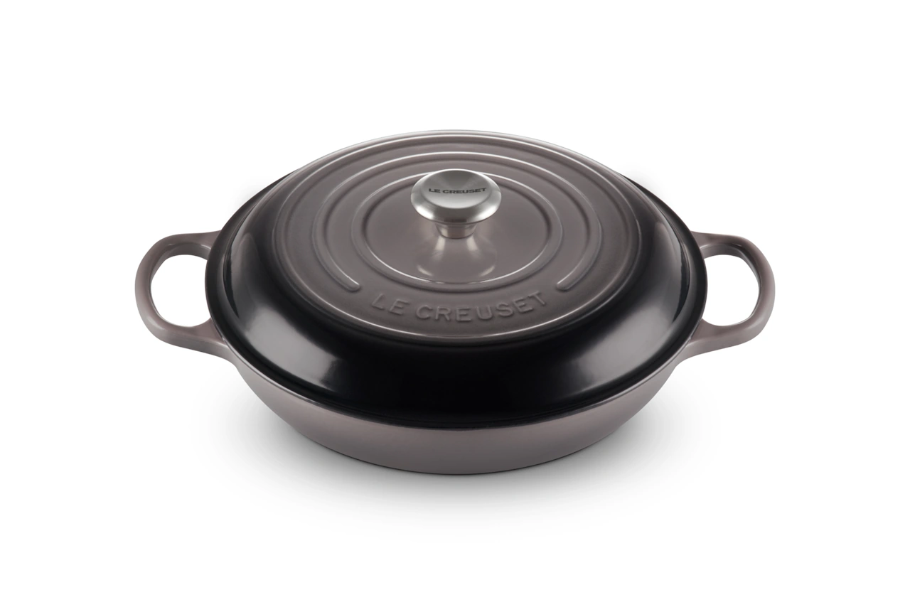 Le Creuset Gusseisen Gourmet Profitopf 30 cm flint / grau 3