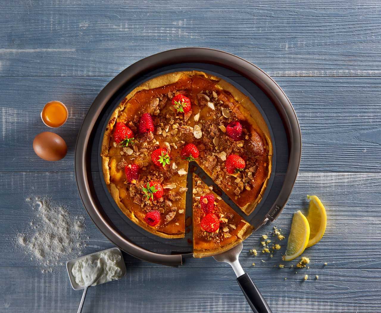 Lurch Silikon Springform mit Glasboden 26 cm 2