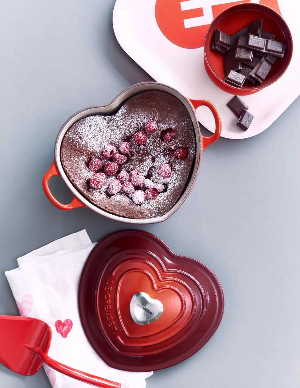 Le Creuset Gusseisen Herzbräter shell pink / rosa | shell pink / rosa