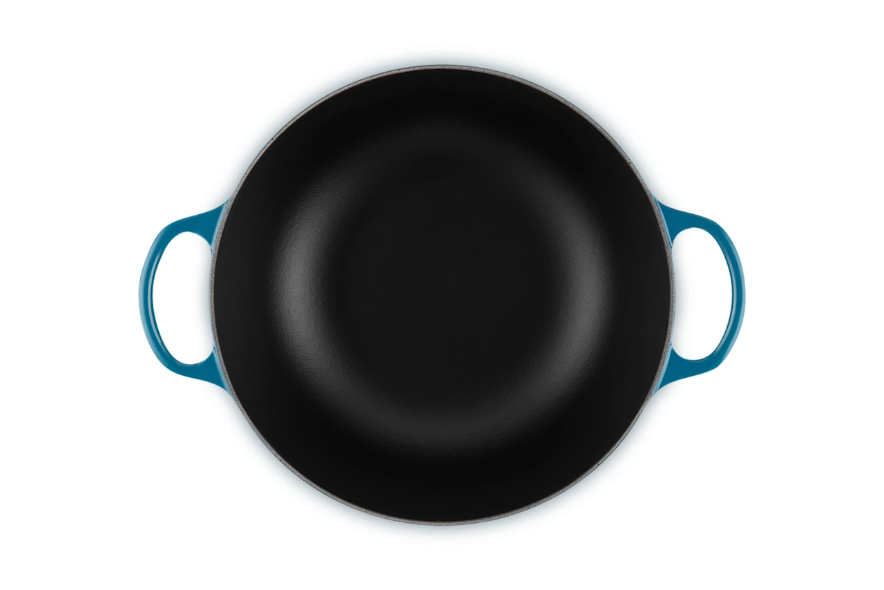 Le Creuset Topf La Marmite 26 cm deep teal / grünblau 5