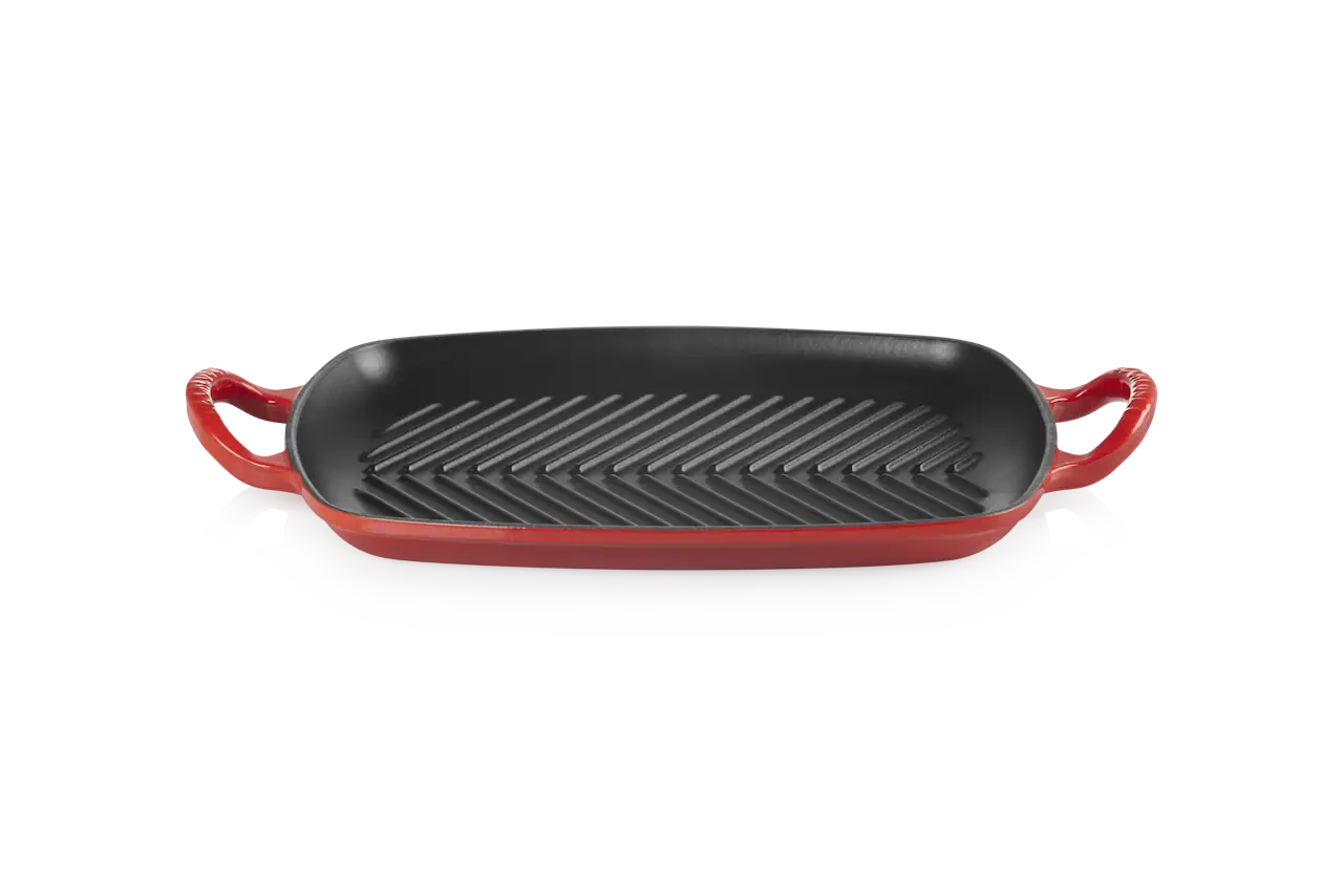 Le Creuset Grillplatte rechteckig kirschrot kirschrot 3