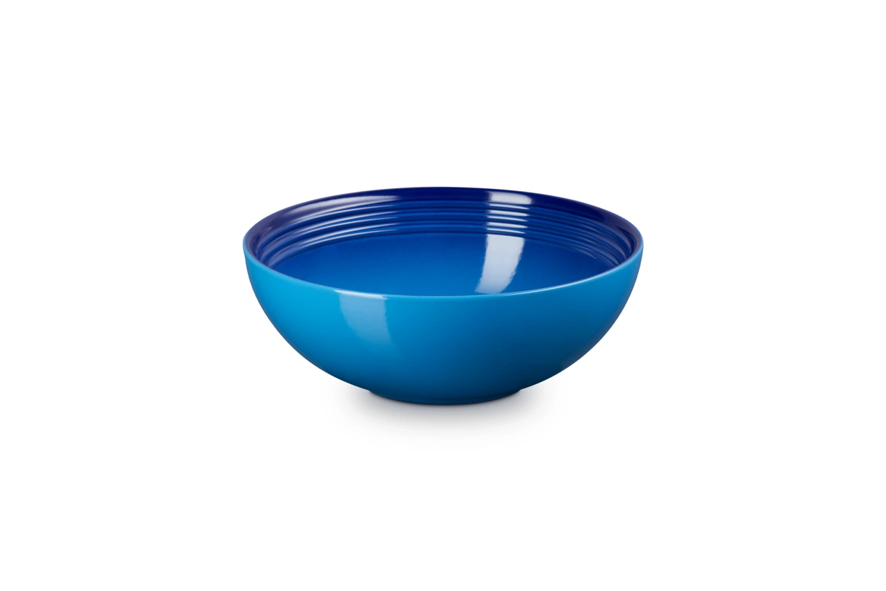 Le Creuset Keramik Salatschüssel 24 cm azure azure / blau 1