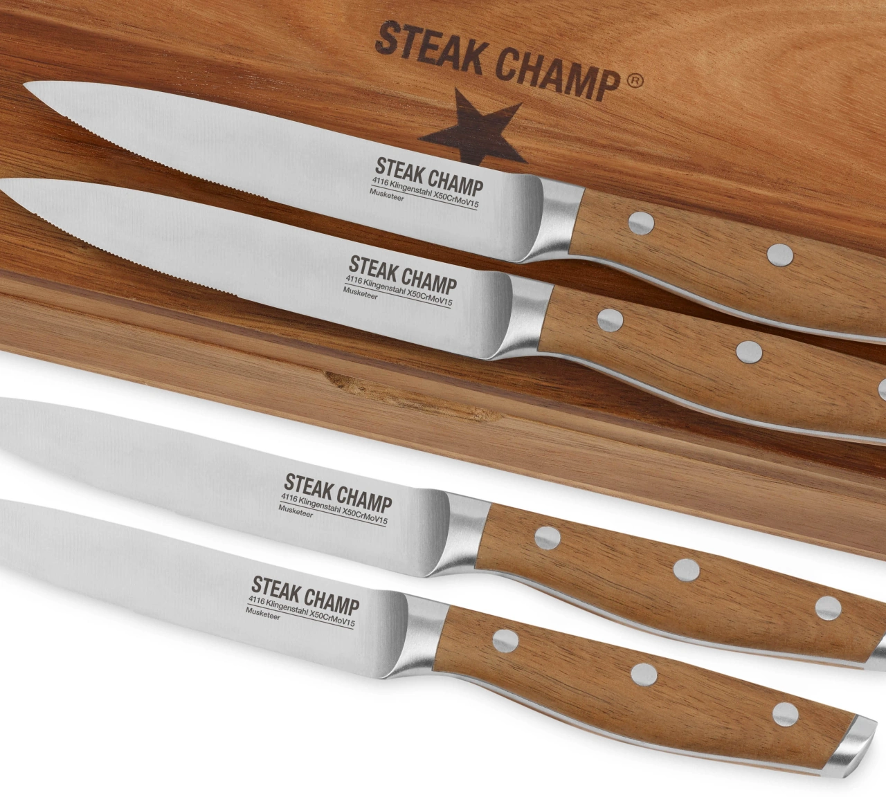 Steak Champ Gourmet Steakmesser Set