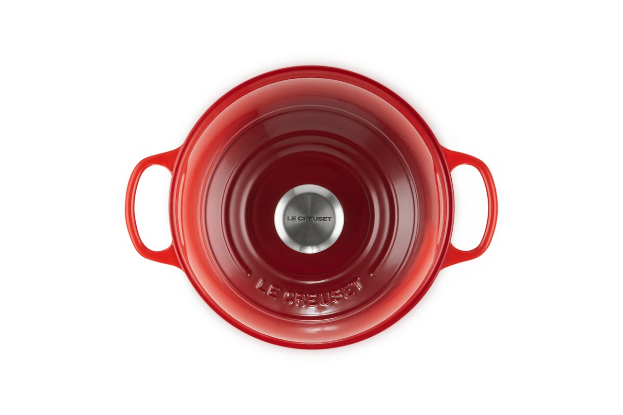 Le Creuset Gusseisen Brot Bräter kirschrot 4