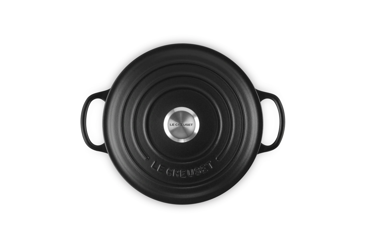 Le Creuset Gusseisen Topf 20 cm schwarz 6