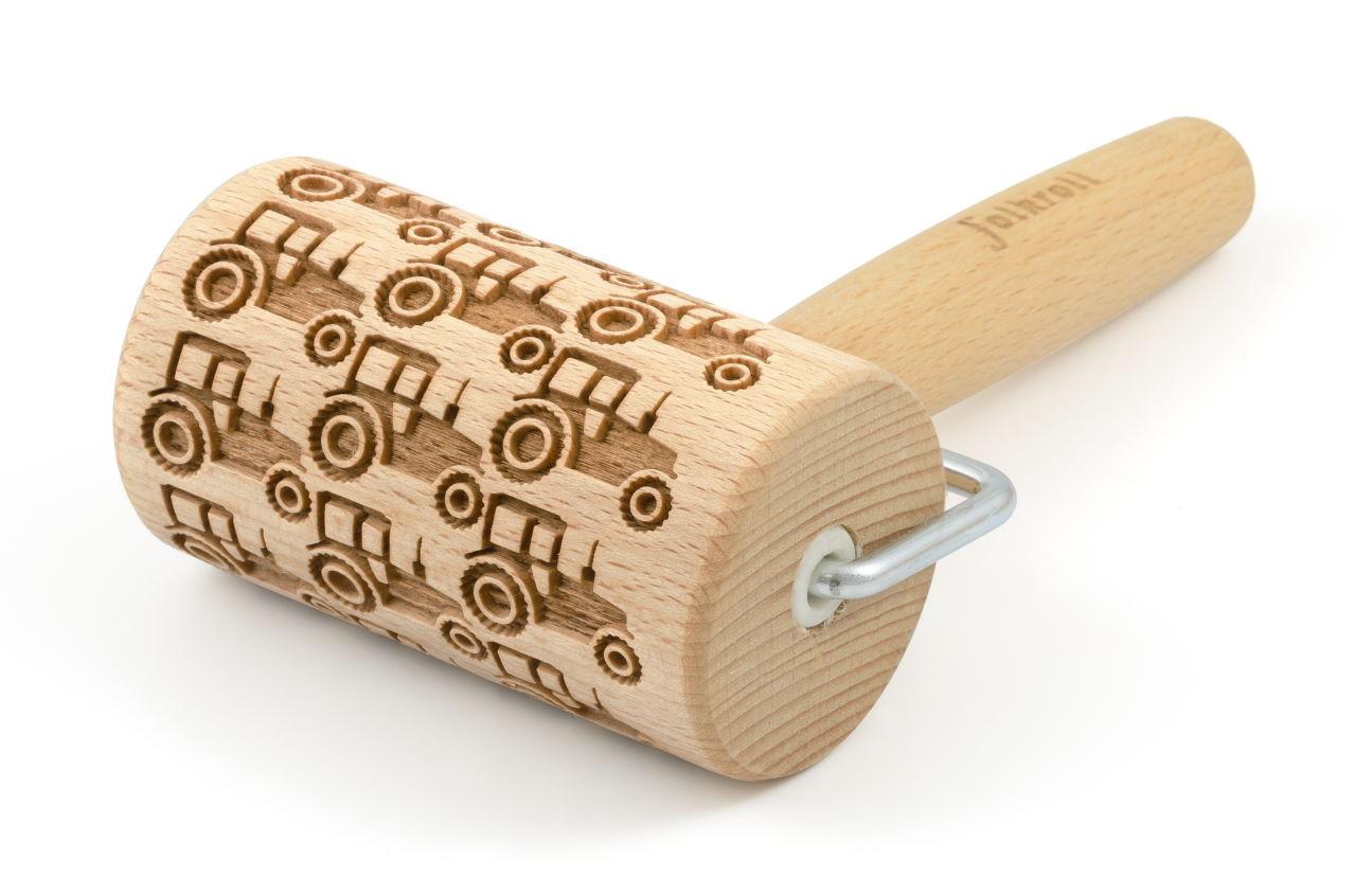 Folkroll Teigrolle mit Motiv Mini Traktor 1