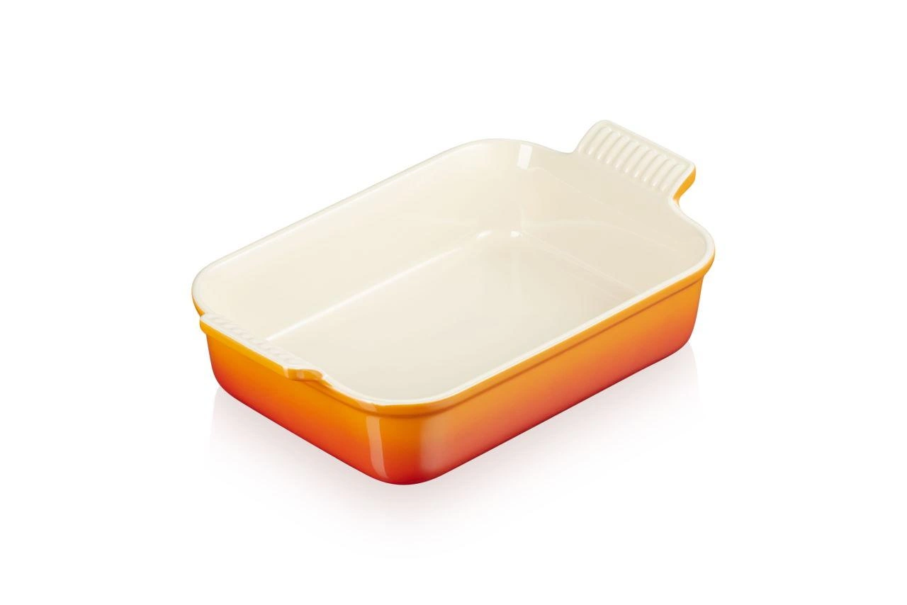 Le Creuset Keramik Auflaufform 26 cm ofenrot / orange ofenrot / orange 1