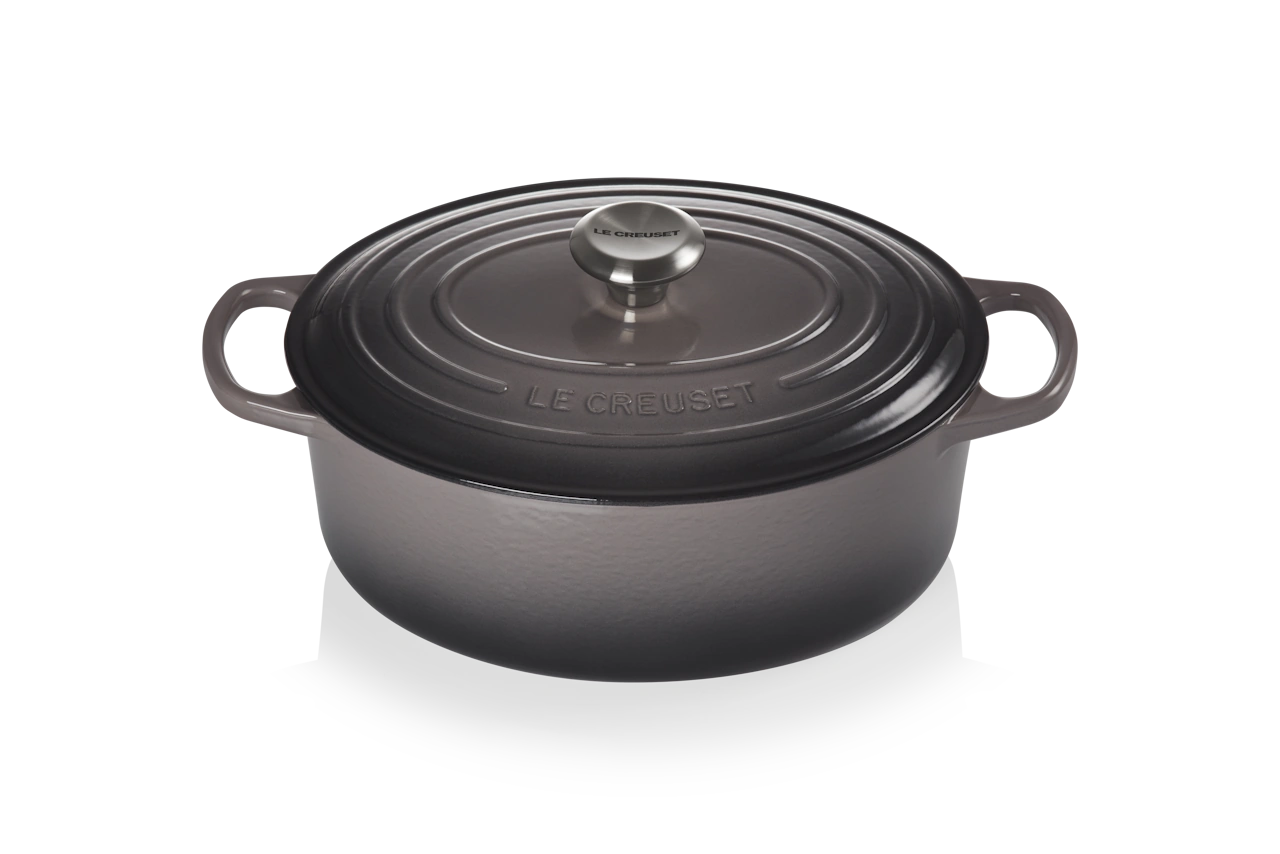 Le Creuset Gusseisen Bräter oval 29 cm flint flint / grau 1