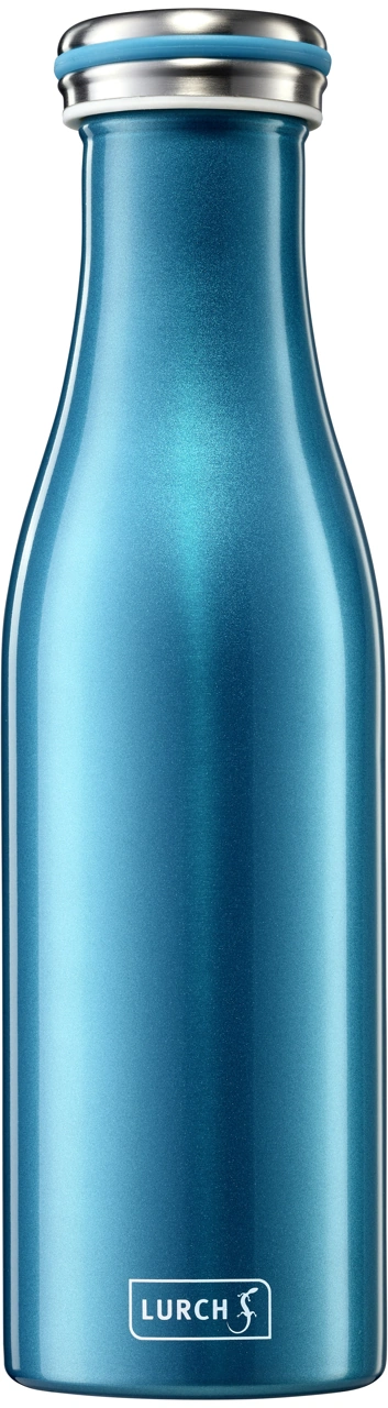 Lurch Edelstahl Isolierflasche 500 ml wasserblau / hellblau 1