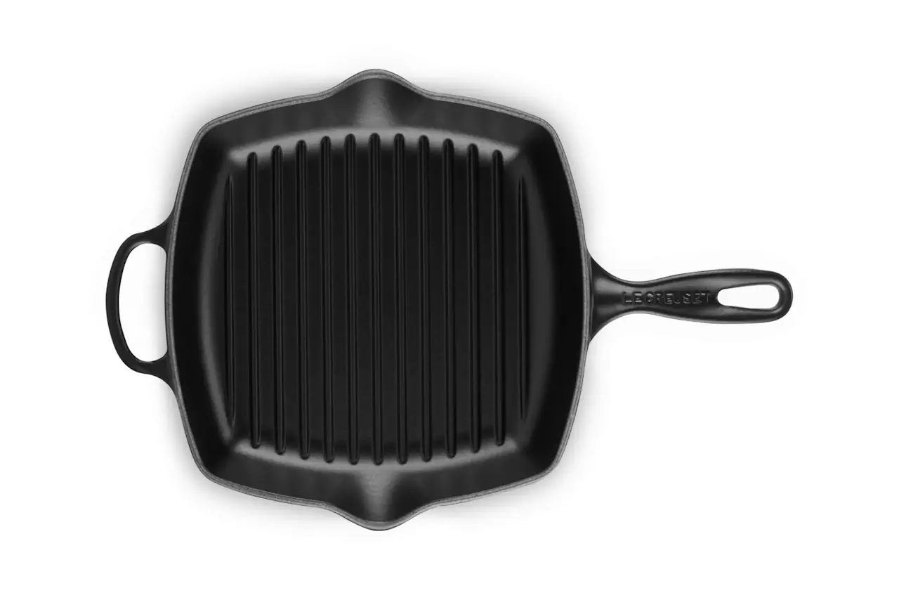 Le Creuset Grillpfanne 26 cm viereckig schwarz 4
