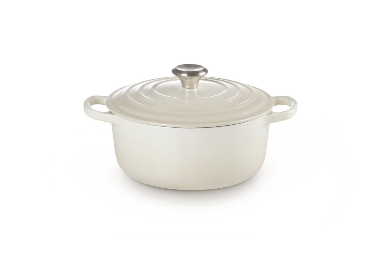 Le Creuset Gusseisen Topf 20 cm meringue / creme meringue / creme 2