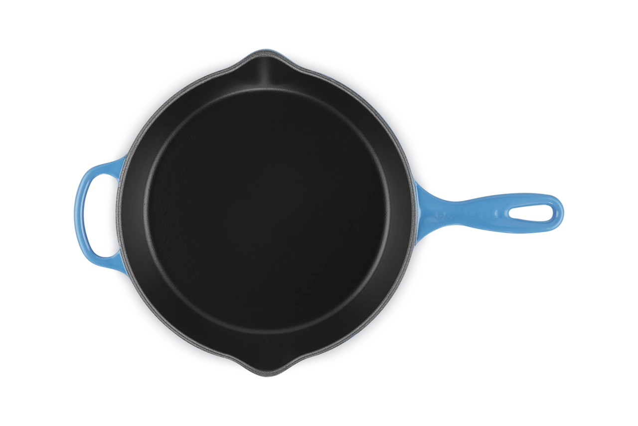 Le Creuset Gusseisen Brat- & Servierpfanne hoch azure / blau azure / blau 4