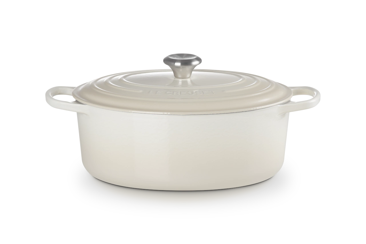 Le Creuset Gusseisen Bräter oval 31 cm meringue / creme 2