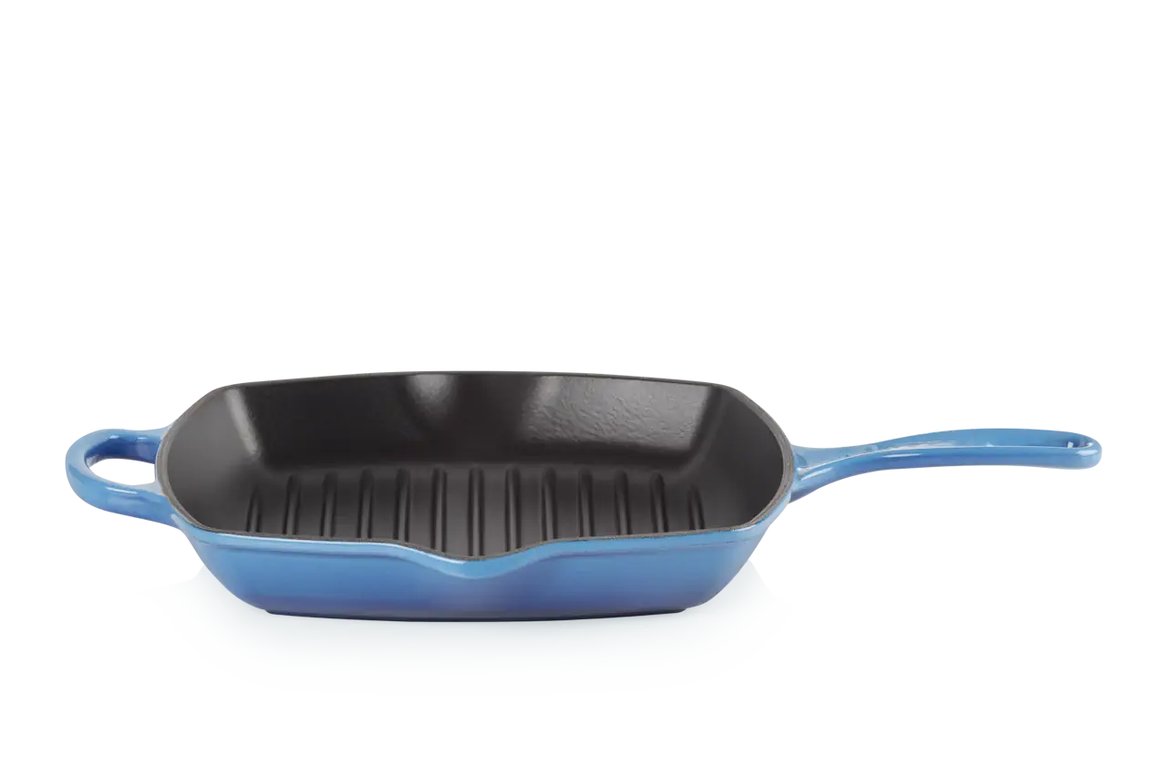 Le Creuset Grillpfanne 26 cm viereckig azure azure / blau 5