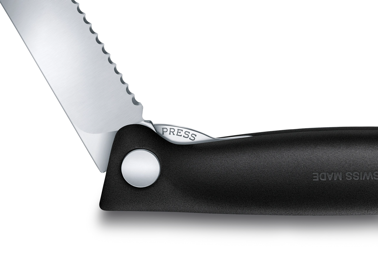 Victorinox Wellenschliff Klapp-Messer schwarz schwarz 4