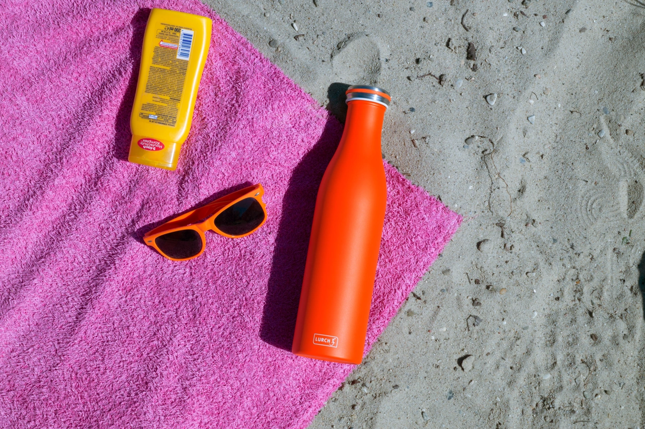 Lurch Edelstahl Isolierflasche 750 ml blau metallic blau metallic / dunkelblau 3