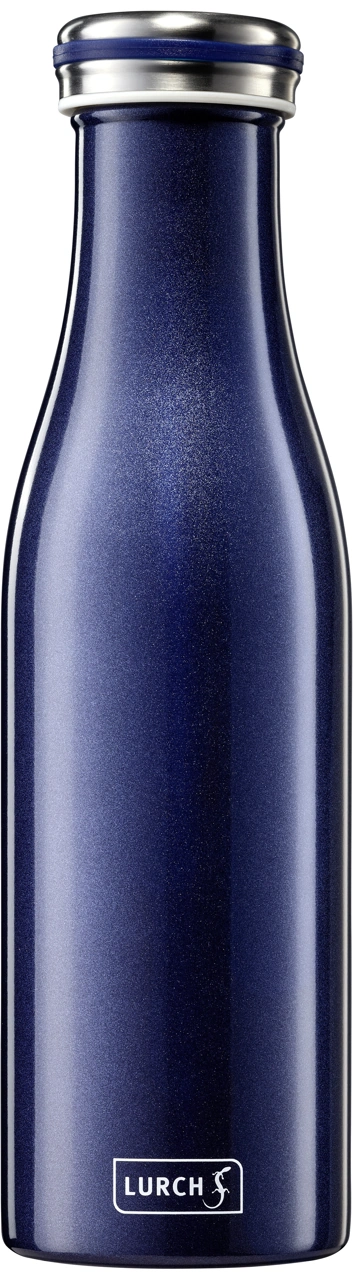 Lurch Edelstahl Isolierflasche 500 ml blau metallic / dunkelblau 1