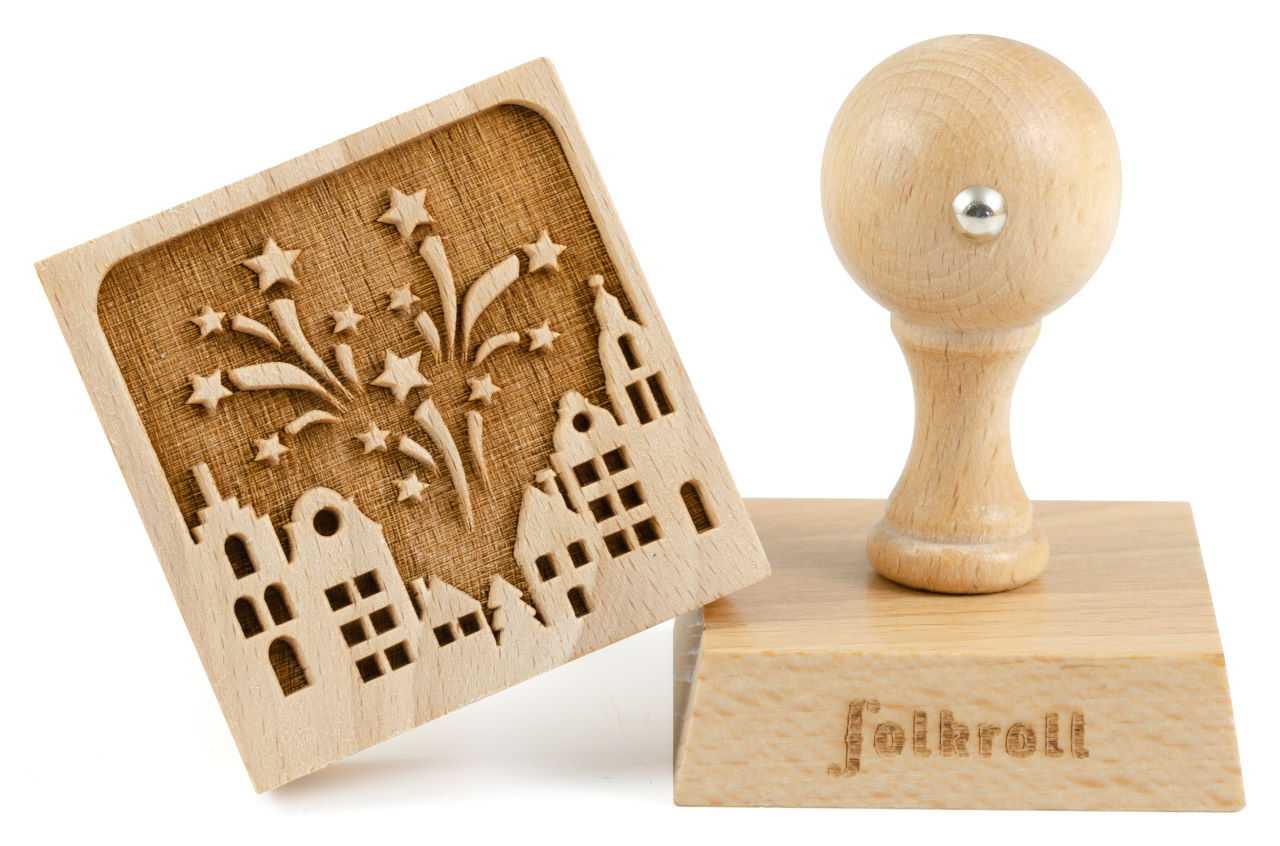 Folkroll 3-D Keksstempel mit Motiv Feuerwerk 1