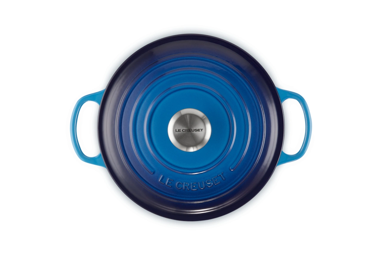 Le Creuset Gusseisen Topf 24 cm  azure / blau azure / blau 4