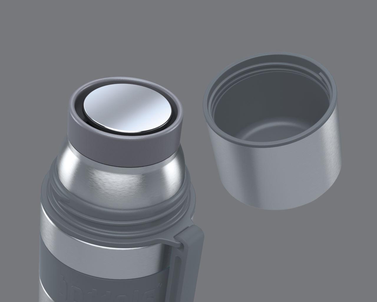 BODDELS Isolierflasche HEET 500 ml taupe / weiß 2