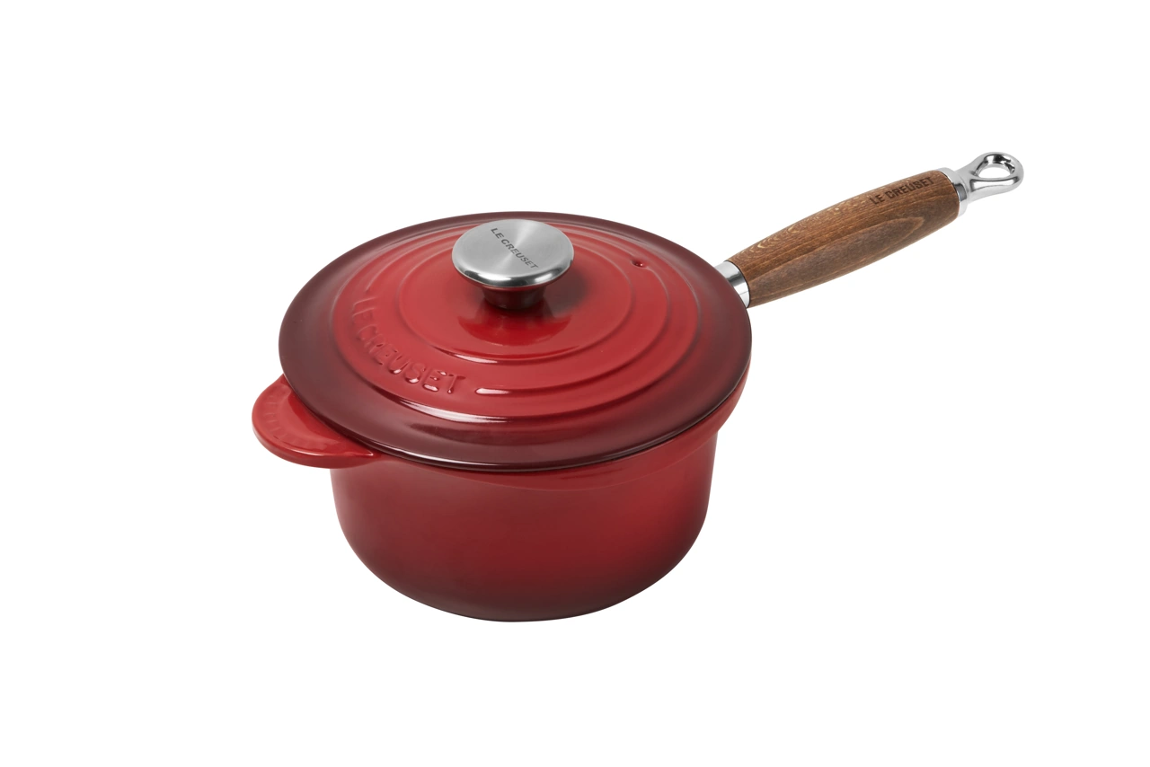 Le Creuset Profitopf mit Stiel kirschrot 1