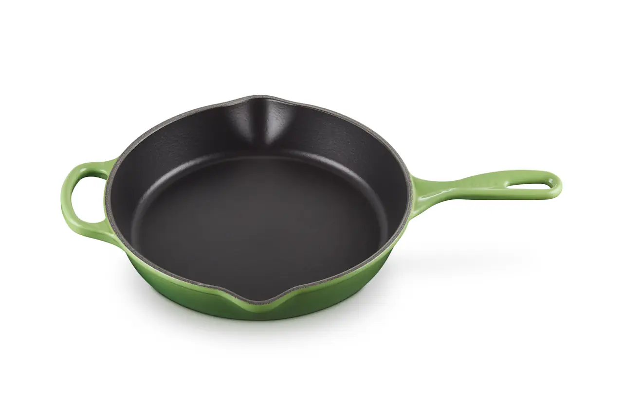 Le Creuset Gusseisen Brat- & Servierpfanne hoch bamboo / grün 1