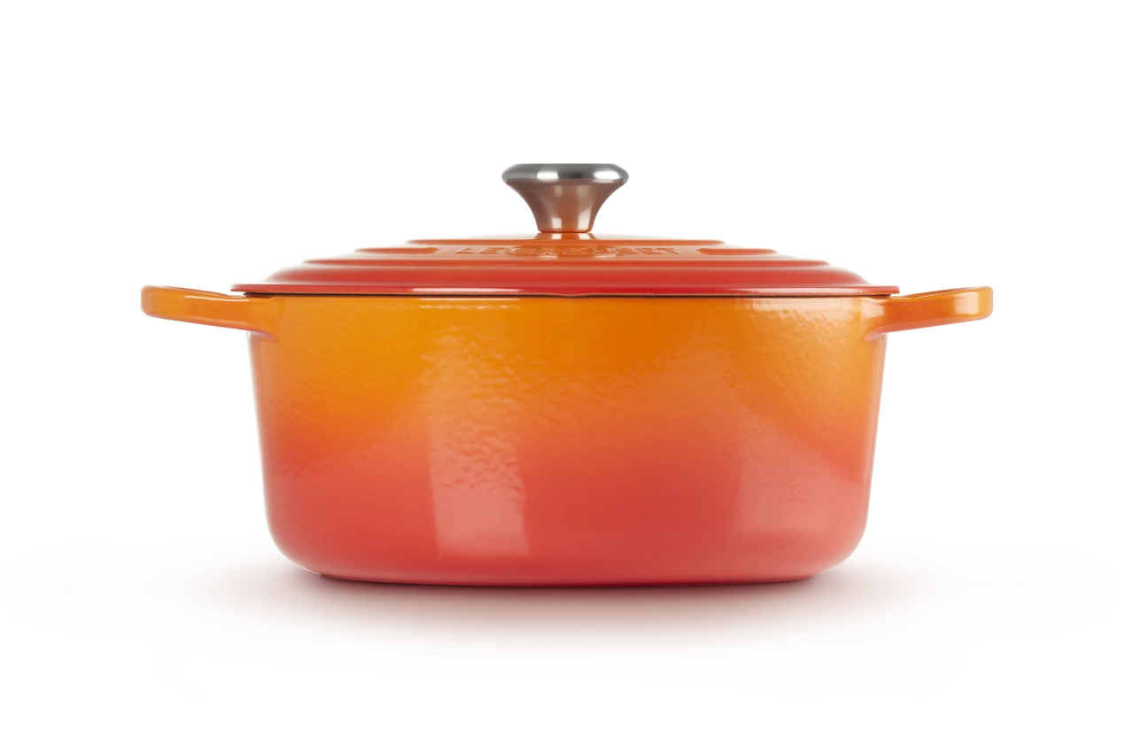 Le Creuset Gusseisen Topf 28 cm ofenrot / orange 3