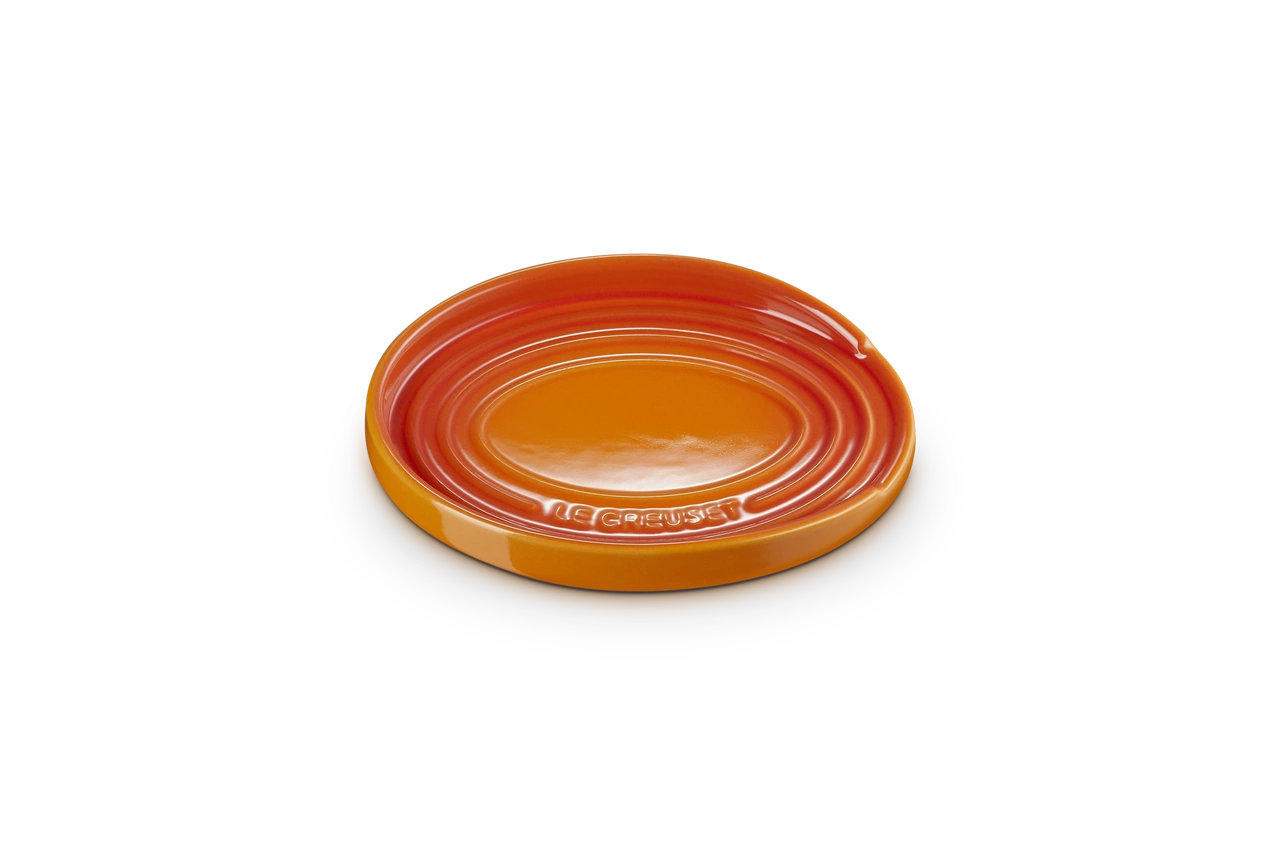 Le Creuset Keramik Löffelablage ofenrot / orange 2