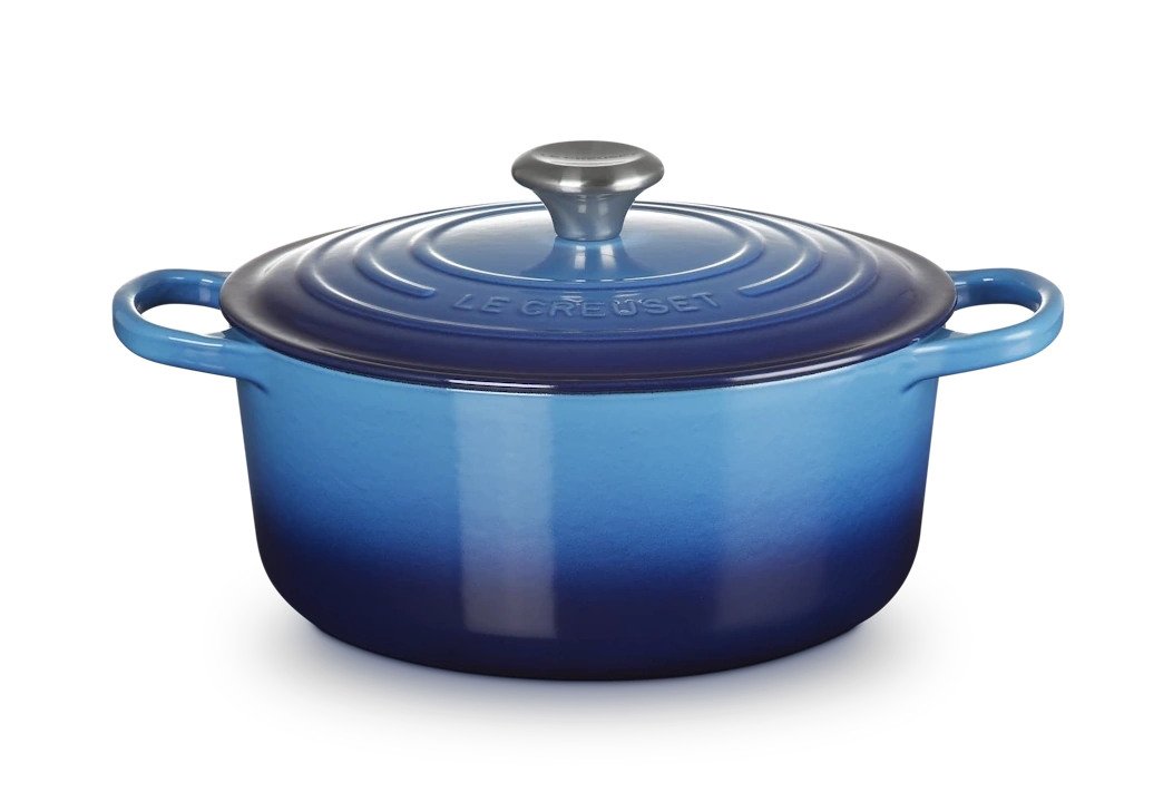 Le Creuset Gusseisen Topf 28 cm azure / blau azure / blau 2
