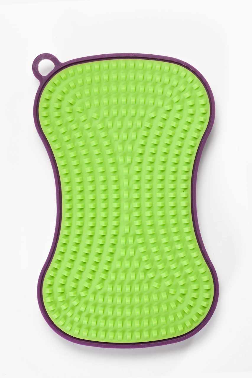 Kochblume Silikon Schwamm lila / grün 1