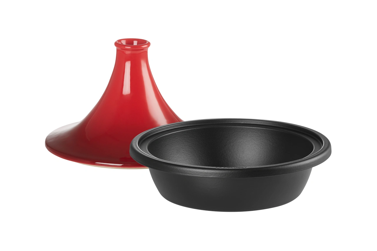 Le Creuset Tagine - Schmortopf mit Rezeptheft kirschrot 5