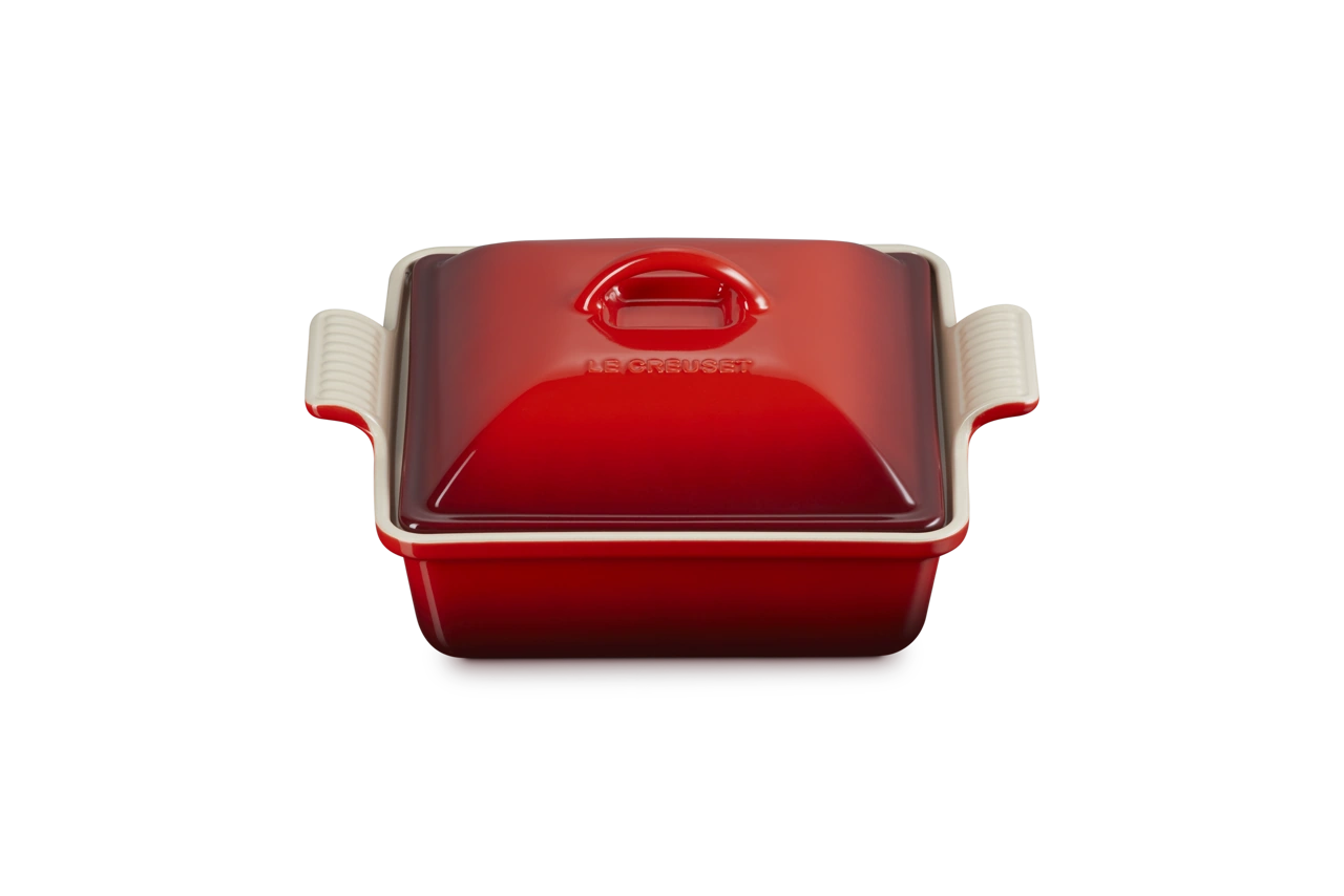 Le Creuset Auflaufform mit Deckel 23 cm kirschrot kirschrot 2