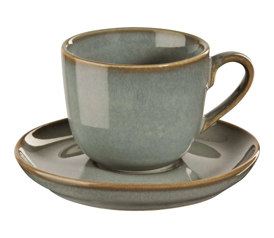 ASA Saisons Cappuccinotasse mit Unterer eucalyptus / grün 1