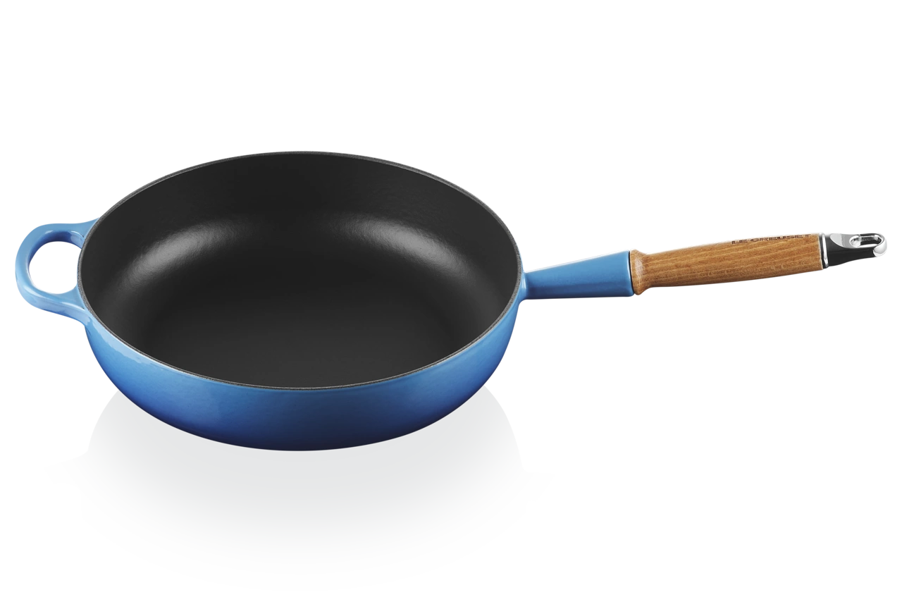 Le Creuset Gusseisen Pfanne 28 cm - Sautepfanne azure azure / blau 1