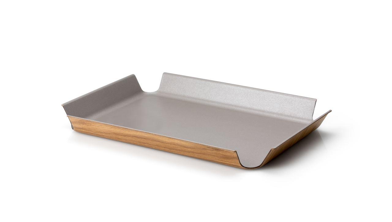 Continenta Rutschfestes Tablett klein | taupe metallic