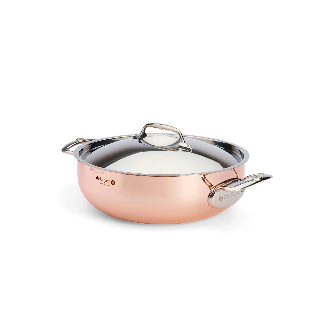 De Buyer Niederer Bratentopf Kupfer Induktion 28 cm 2