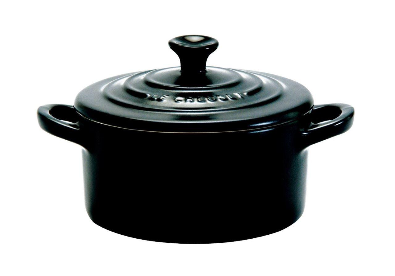 Le Creuset Mini Cocotte schwarz schwarz 6