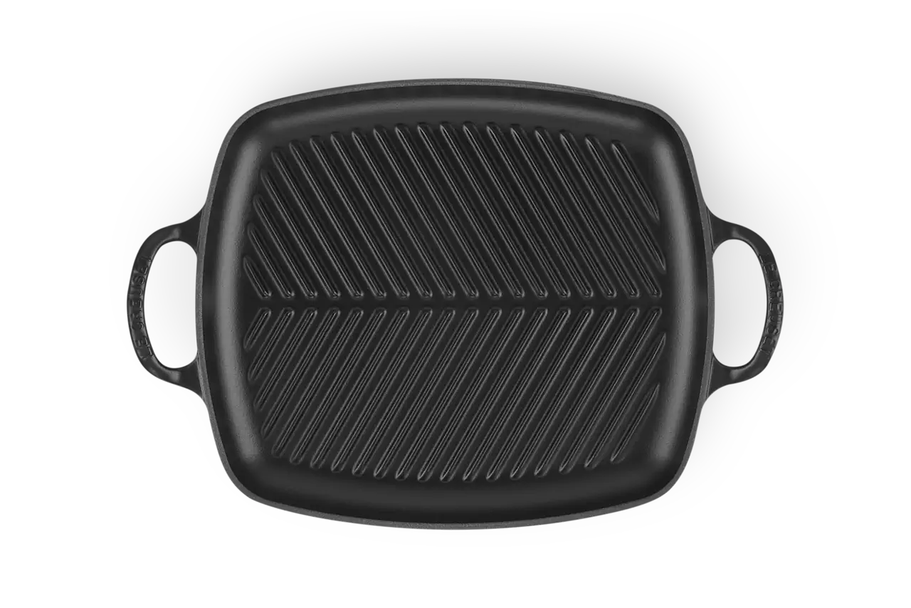 Le Creuset Grillplatte rechteckig schwarz schwarz 3