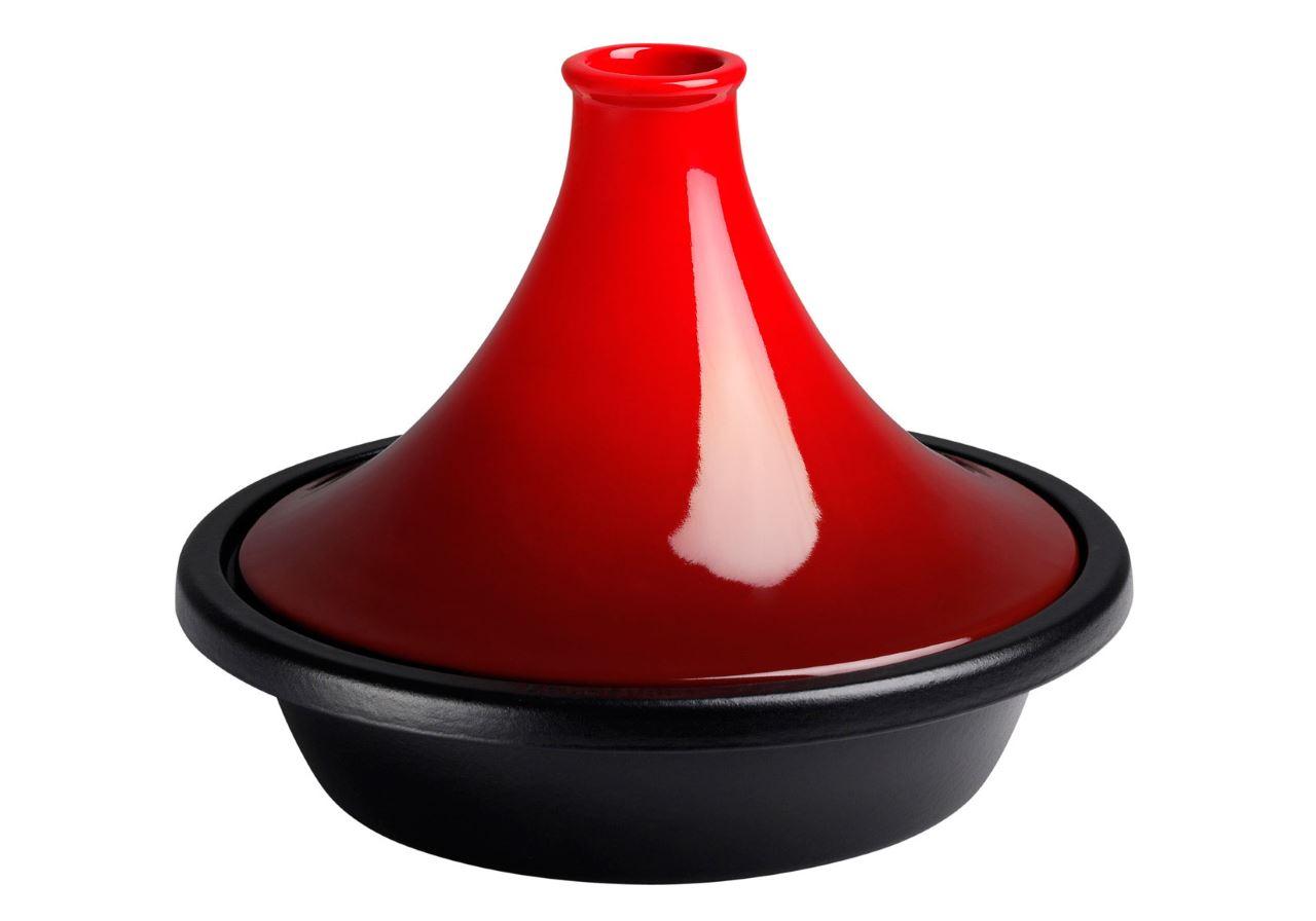 Le Creuset Tagine - Schmortopf mit Rezeptheft kirschrot 2