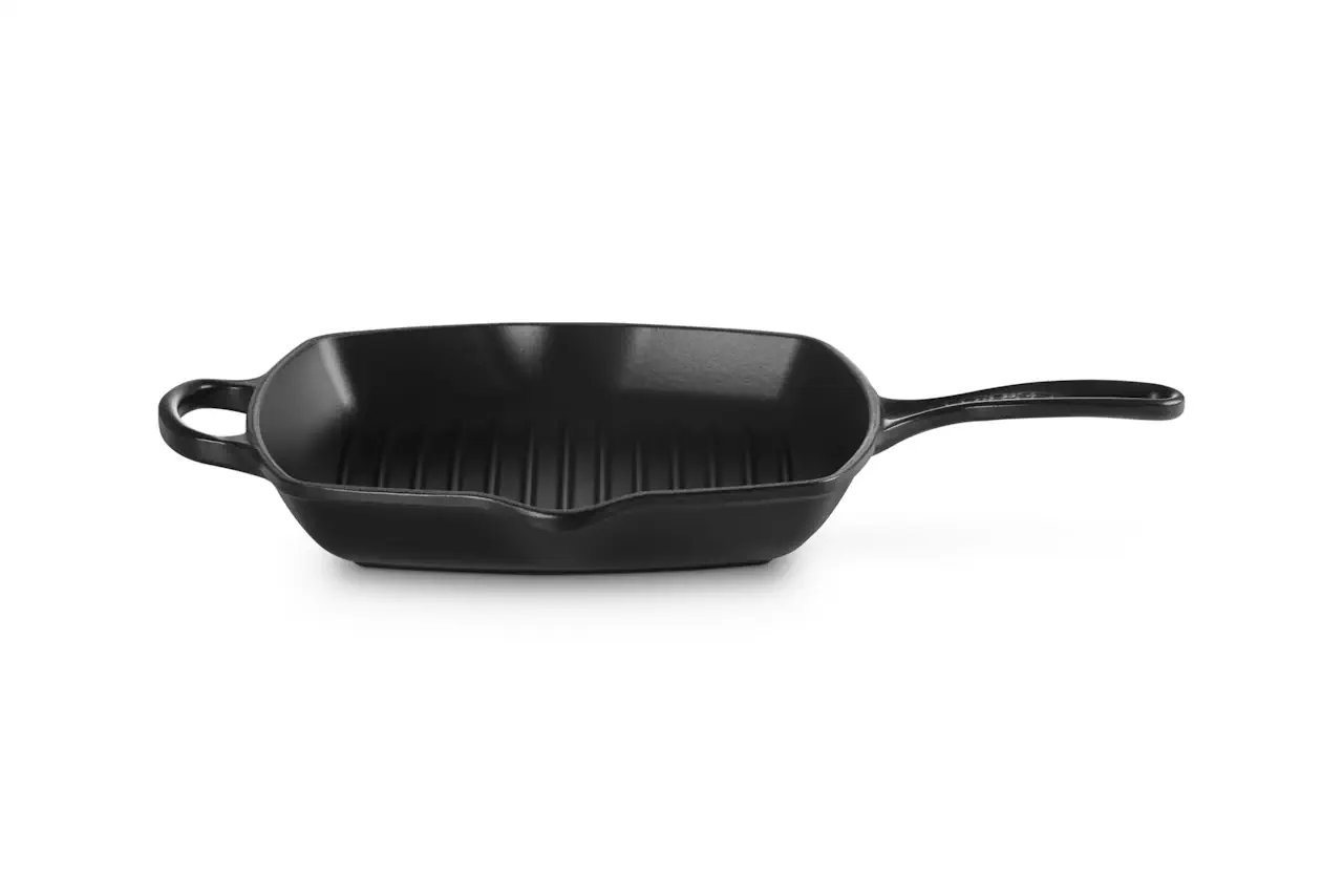 Le Creuset Grillpfanne 26 cm viereckig schwarz 5