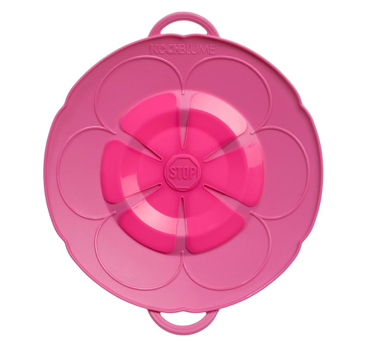 Kochblume / Überkochschutz groß 29 cm pink 2