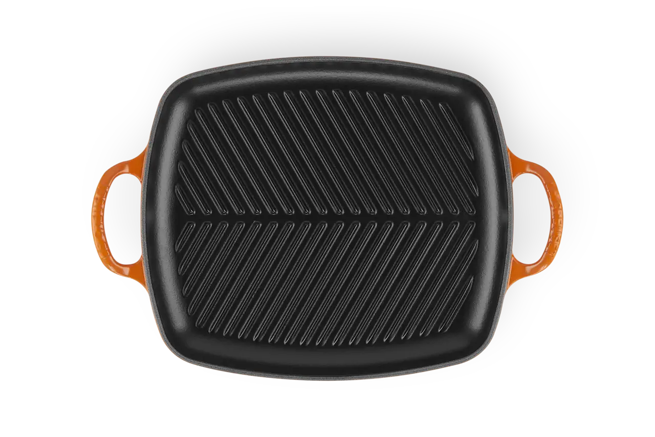 Le Creuset Grillplatte rechteckig ofenrot / orange 3