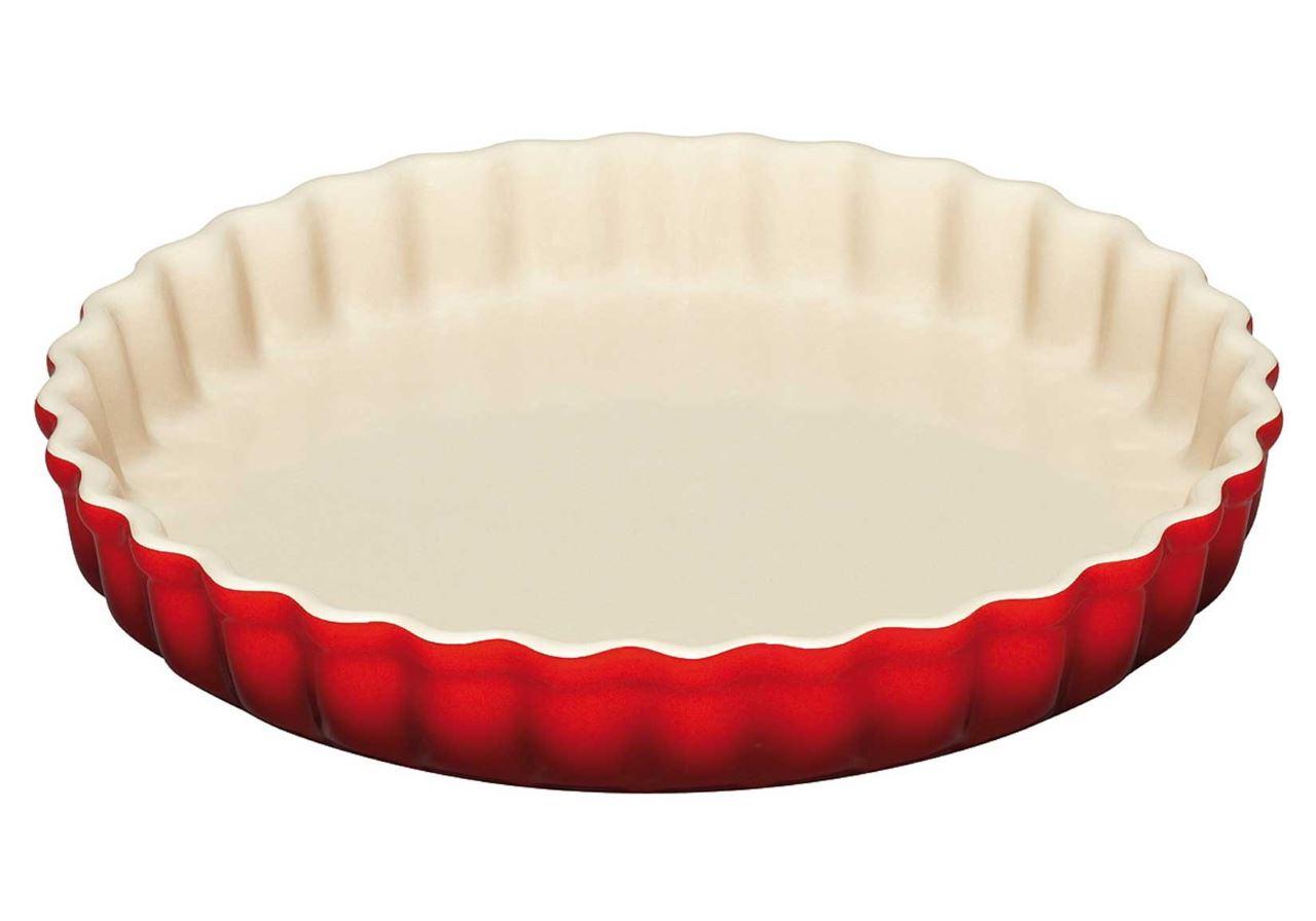 Le Creuset Tarte Form 28 cm kirschrot 1