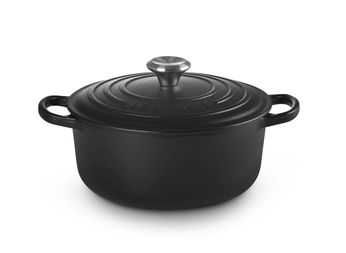 Le Creuset Gusseisen Topf 28 cm schwarz schwarz 2