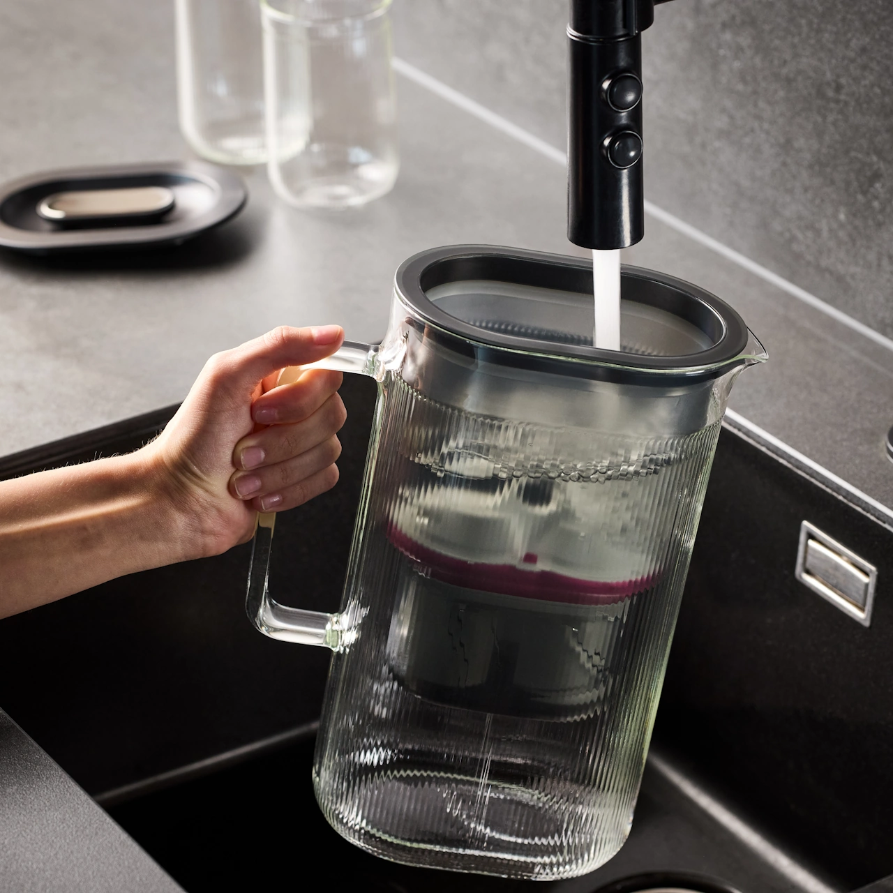 Gefu Tischwasserfilter inklusive Filterkartusche 2