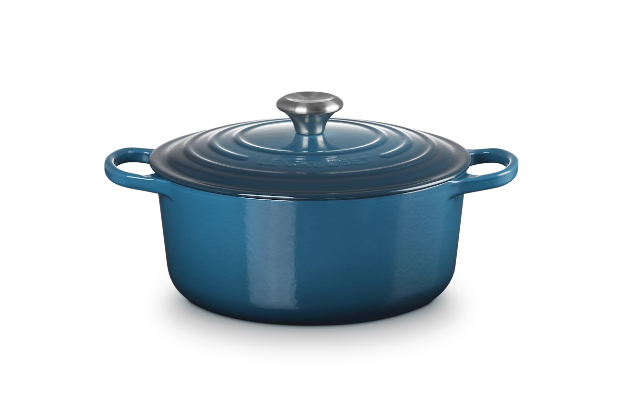 Le Creuset Gusseisen Topf 26 cm deep teal / grünblau deep teal / grünblau 1