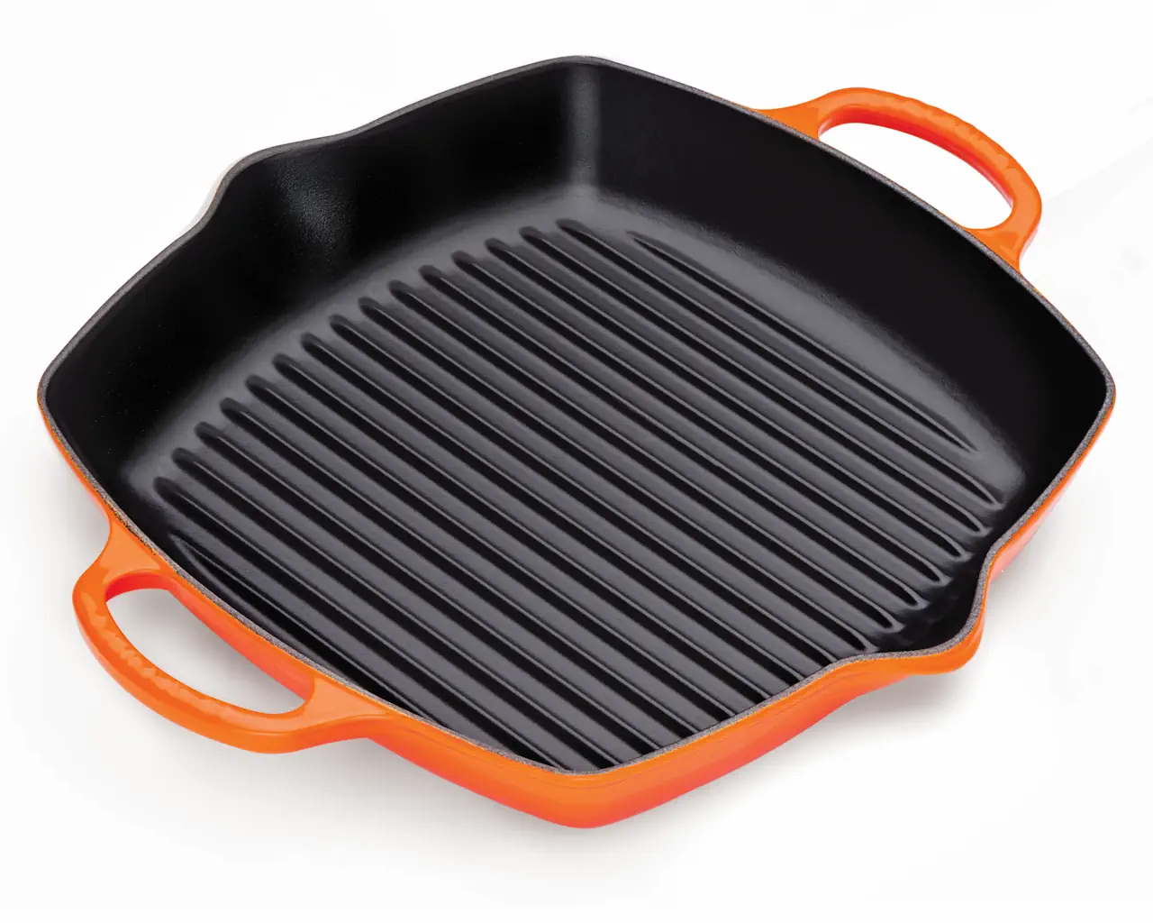 Le Creuset Grillpfanne 30 cm mit 2 Griffen ofenrot / orange 1