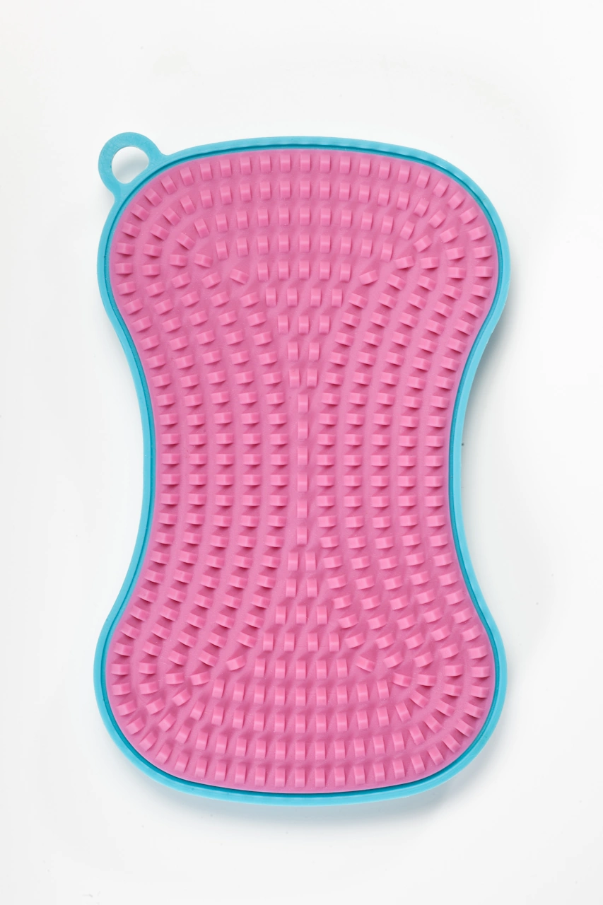 Kochblume Silikon Schwamm türkis / pink 1
