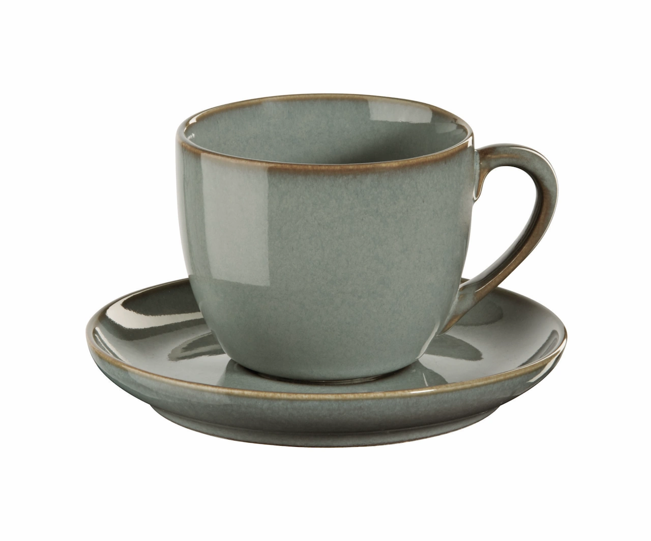 ASA Saisons Espressotasse mit Untertasse eucalyptus / grün 1